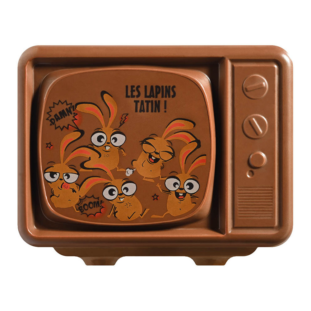 Feuilles imprimées 'Les lapins tatin !' pour choc TV