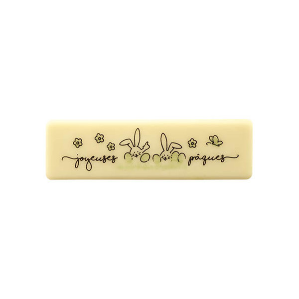 Rectangles White chocolate "Pâques printannier"