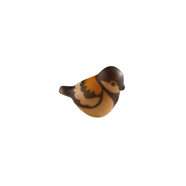 Oiseaux en chocolat blanc caramélisé 'Moineaux'