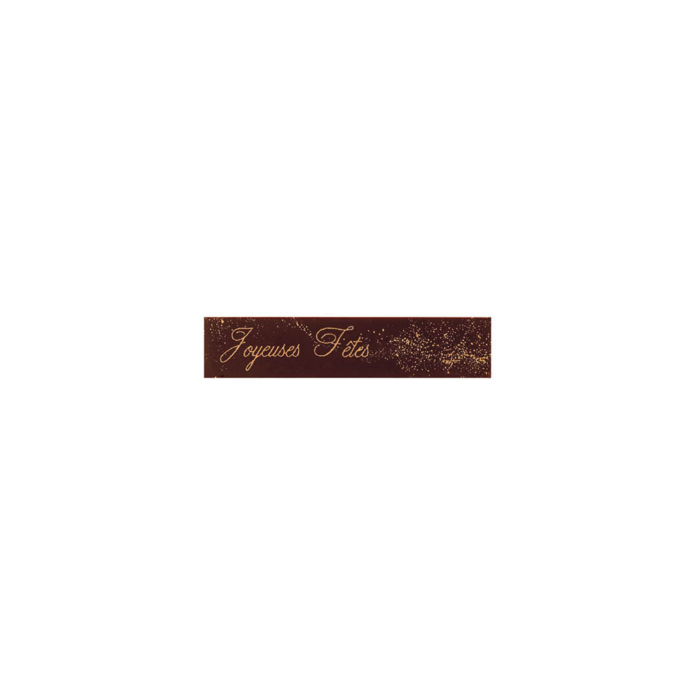 Rectangles en chocolat noir 'Poudre d'étoile'
