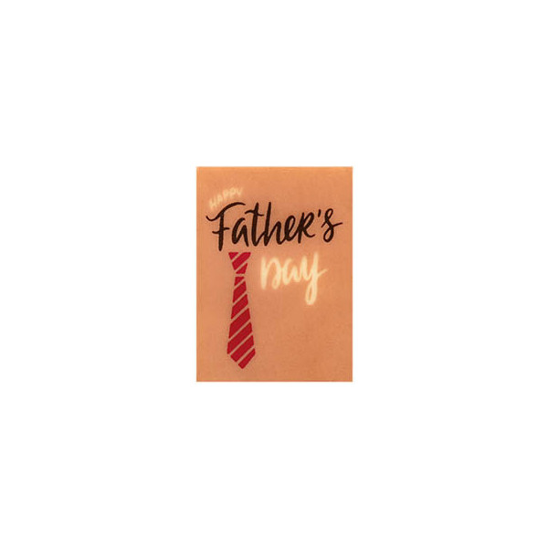 Rectangles en chocolat blanc 'Best Dad'