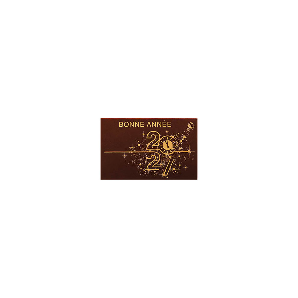 Rectangles en chocolat noir 'Festivités'
