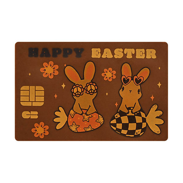Credit cards Milk chocolate "Groovy Easter"