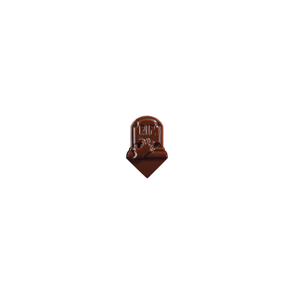 Petites pierres tombales en chocolat noir 'RIP'