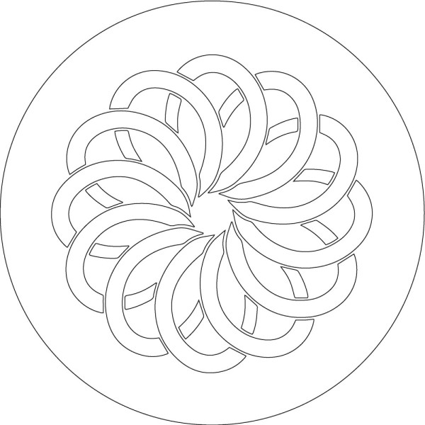 Tapis pour galette 'Vitraux'