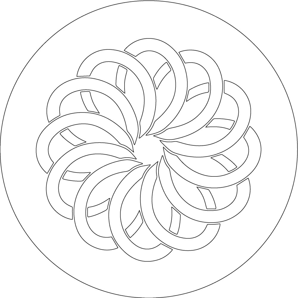 Stencil for King's cake "Vitraux"