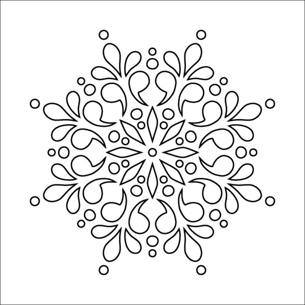 Pochoir 'Flocon'