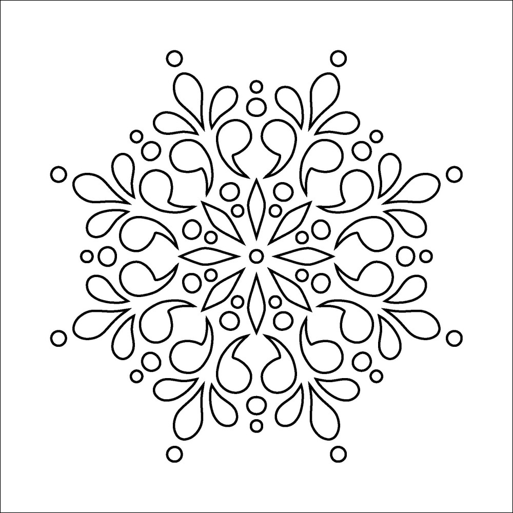 Pochoir 'Flocon'