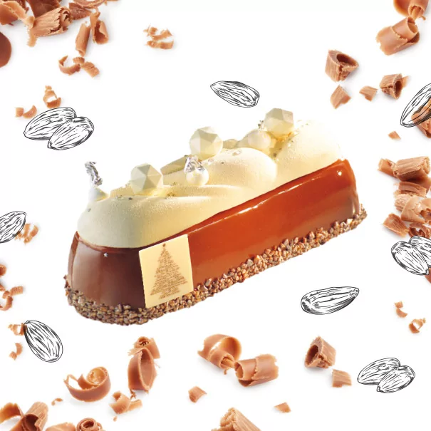 Bûche "Blanc Pailleté" - Image 0