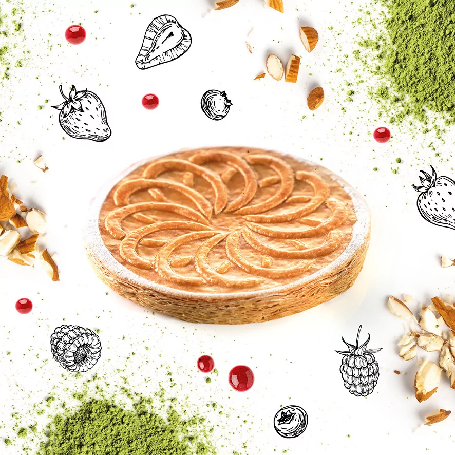 Galette Matcha - Fruits rouges