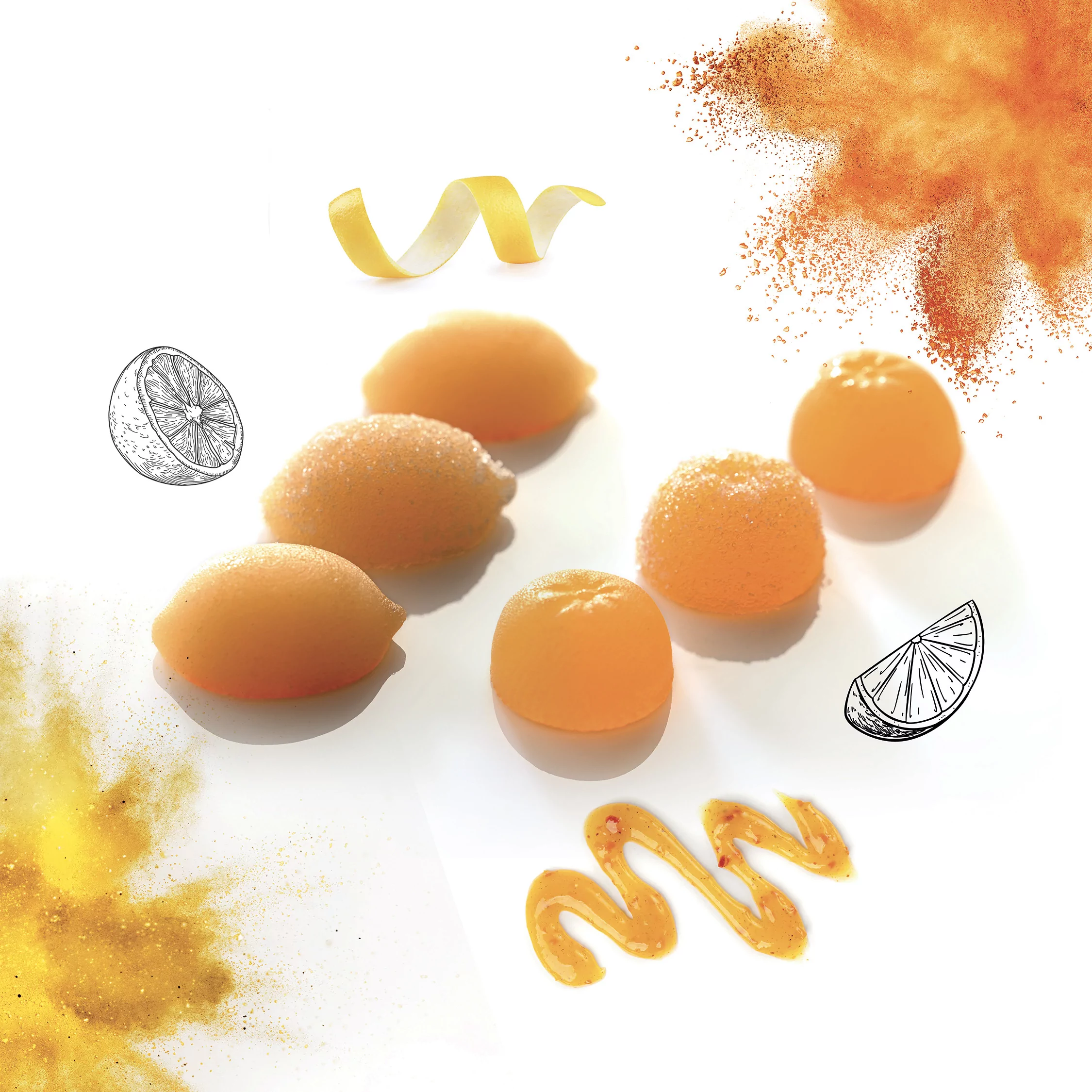 Bouchées fruitées citron agrumes